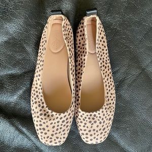 Spotted Print Ballet Flats